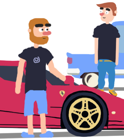 Web developers after work done